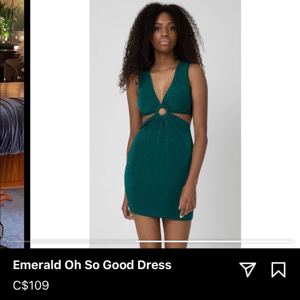 Emerald Green She Is Us Dress